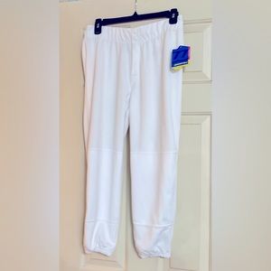 Worth Women’s Fastpitch Softball Pants White Low rise Large Sports Academy